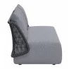Zuo Modern Mekan Sofa in Gray - Side View - Zuo Modern Mekan Sofa in Gray - Side View