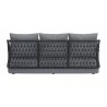 Zuo Modern Mekan Sofa in Gray - Back View - Zuo Modern Mekan Sofa in Gray - Back View