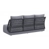 Zuo Modern Mekan Sofa in Gray - Back Angled