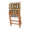 Zuo Modern Sunbeam Lounge Chair Multicolor - Back Angled and Folded