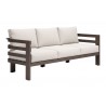 Zuo Modern Bal Harbor Sofa in White - Angled
