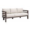 Zuo Modern Bal Harbor Sofa in White - Angled