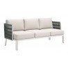 Zuo Modern Bridgehampton Sofa in White - Angled