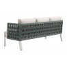Zuo Modern Bridgehampton Sofa in White - Back Angled