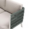 Zuo Modern Bridgehampton Sofa in White - Arm Close-up