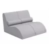 Zuo Modern Luanda Lounge Chair Gray - Angled View - Zuo Modern Luanda Lounge Chair Gray - Angled View