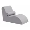 Zuo Modern Luanda Lounge Chair Gray - Angled - Zuo Modern Luanda Lounge Chair Gray - Angled