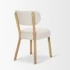 Mercana Owen Dining Chair With Medium Brown Wood and Beige Fabric 2 - Mercana Owen Dining Chair With Medium Brown Wood and Beige Fabric 2