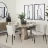 Mercana Hartt Dining Chair W/ Matte Black Metal Frame and Gray Fabric 1 - Mercana Hartt Dining Chair W/ Matte Black Metal Frame and Gray Fabric 1