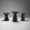 Mercana Novell Dark Brown Wood Pedestal Accent Table Set