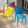 Sensilla Stack-able Dinning Chair - Dimensions 3 - Sensilla Stack-able Dinning Chair - Dimensions 3
