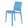 Sensilla Stack-able Dinning Chair - Blue - Angled