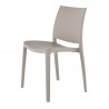Sensilla Stack-able Dinning Chair - Grey - Angled