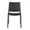Sensilla Stack-able Dinning Chair - Dark Grey - Back