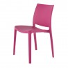 Sensilla Stack-able Dinning Chair - Fuschia - Angled