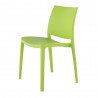Sensilla Stack-able Dinning Chair - Green - Angled