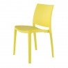 Sensilla Stack-able Dinning Chair - Yellow - Angled