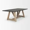 Mercana Rialto Rectangular Two-Tone Black and Brown Solid Wood Dining Table 2 - Mercana Rialto Rectangular Two-Tone Black and Brown Solid Wood Dining Table 2