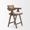 Mercana Indie Medium Brown With Cane Counter Stool 2