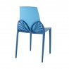 Papillon Stylish Dinning Chair - Pale Blue - Back Angled