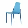 Papillon Stylish Dinning Chair - Pale Blue - Angled - Papillon Stylish Dinning Chair - Pale Blue - Angled