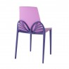 Papillon Stylish Dinning Chair - Light Lilac - Back Angled