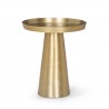Mercana Roland Satin Brass Cast Aluminum Metal Accent Table 1