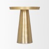 Mercana Roland Satin Brass Cast Aluminum Metal Accent Table 4