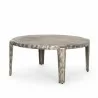 Mercana Randy Silver Nickel Cast Aluminum Metal Coffee Table - Mercana Randy Silver Nickel Cast Aluminum Metal Coffee Table
