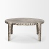 Mercana Randy Silver Nickel Cast Aluminum Metal Coffee Table 2