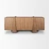 Mercana Eula Medium Brown Wood 4-Door Sideboard 4 - Mercana Eula Medium Brown Wood 4-Door Sideboard 4