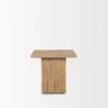 Mercana June Light Brown Wood With Fluting Square Side Table - Mercana June Light Brown Wood With Fluting Square Side Table