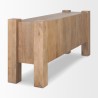 Mercana Beth Light Brown Wood w/ 3 Doors Sideboard Side