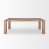 Mercana Beth Light Brown Wood Rectangular Dining Table 1