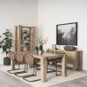 Mercana Beth Light Brown Wood Rectangular Dining Table Side