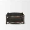 Mercana Romi Dark Brown Wood With Bottom Shelf Oval Coffee Table 3 - Mercana Romi Dark Brown Wood With Bottom Shelf Oval Coffee Table 3