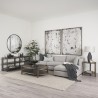 Mercana Romi Dark Brown Wood With Bottom Shelf Oval Coffee Table