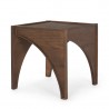 Mercana Laraya Medium Brown Wood With Arches End Table