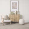 Mercana Heera Light Brown Diamond Motif w/ Shelf Accent Cabinet 