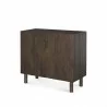 Mercana Heera Dark Brown Diamond Motif w/ Shelf Accent Cabinet  - Mercana Heera Dark Brown Diamond Motif w/ Shelf Accent Cabinet 