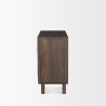 Mercana Heera Dark Brown Diamond Motif w/ Shelf Accent Cabinet  Side