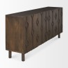 Mercana Heera Dark Brown Diamond w/ Shelf Motif Sideboard