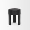 Mercana Riya Solid Black Wooden Stool 4