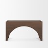 Mercana Laraya Dark Brown Wood Arched Console Table Front