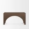 Mercana Laraya Dark Brown Wood Arched Console Table Front - Mercana Laraya Dark Brown Wood Arched Console Table Front