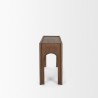 Mercana Laraya Dark Brown Wood Arched Console Table Side