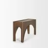 Mercana Laraya Dark Brown Wood Arched Console Table - Mercana Laraya Dark Brown Wood Arched Console Table