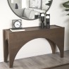 Mercana Laraya Dark Brown Wood Arched Console Table 3