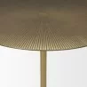 Mercana Rini Gold Metal and White Marble Accent Table Closeup - Mercana Rini Gold Metal and White Marble Accent Table Closeup