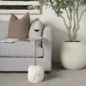 Mercana Rini Gold Metal and White Marble Accent Table 3 - Mercana Rini Gold Metal and White Marble Accent Table 3